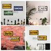 SQ-DGLZ Paris Bangde Road License Plate Warning Tin Sign State Wall Decoration Metal Sign Home Decor Painting Plaques Art Poster