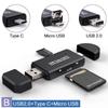 STONEGO OTG Картридер для карт Micro SD USB 2.0/USB 3.0/Type C/Micro USB Порт Картридер для карт памяти SD