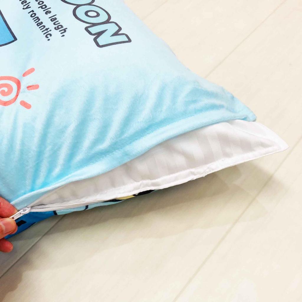 MORIPiLO Sanrio Hangyodon Pillowcase and Melting to the Suitable for Both Kids and Cute Plush Sanrio Morishita Pillow (Smooth Touch) 43x63cm, Adults,