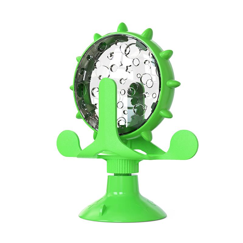 Интерактивная игрушка для кошек, маленьких собак, медленная кормушка, диспенсер для щенков, забавное вращающееся колесо, аксессуары для улучшения IQ котят