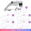 LEDGLE Head USB with LED 5 Lenses Magnifying Glass with Elastic Perfect for Jewelry and Precision Work Magnifier, Eyeglasses-Style Magnifier,