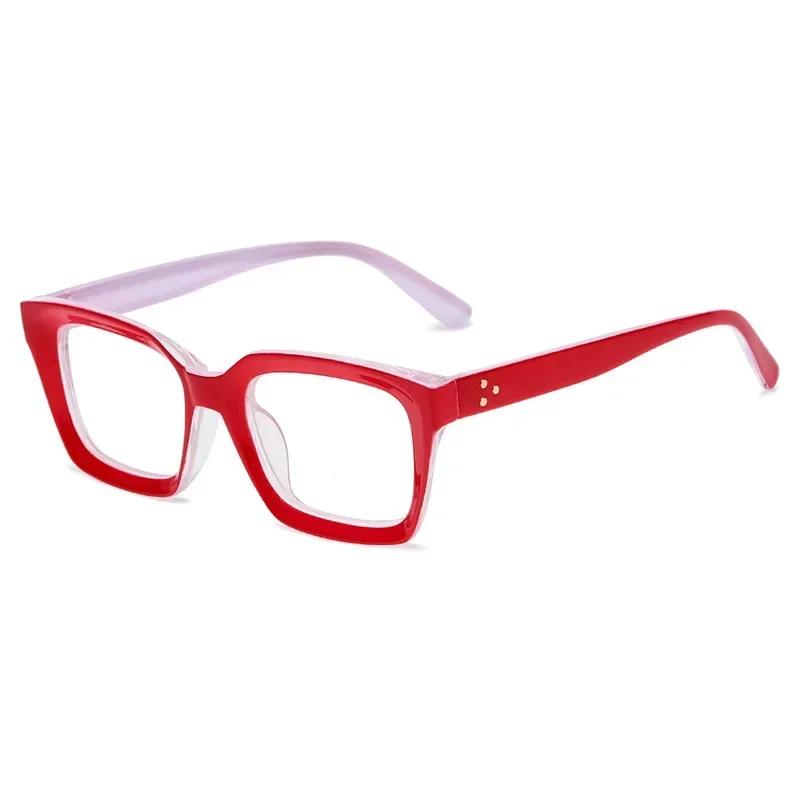 Oversized Square Reading Glasses Men Women Large Frame Presbyopia Eyewear HD Lens Diopter 0 To +4 0 Portable