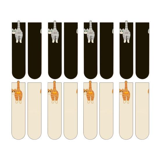 Милые носки с кошками и шариками для женщин, забавные 3D носки с кошками и пушистыми шариками, новинка, хлопковые носки с изображением животных для любителей кошек