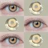 FUNSACHY Brown Korean Lenses Colored Contact Lenses For Eyes Fashion Lens Beautiful Pupil Yearly Use Natural Gray Eye Contacts