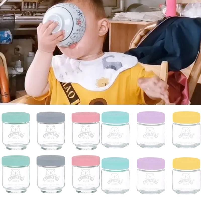 Premium Kilner Baby Food Glass Jar Set Six Versatile Containers For Freshness