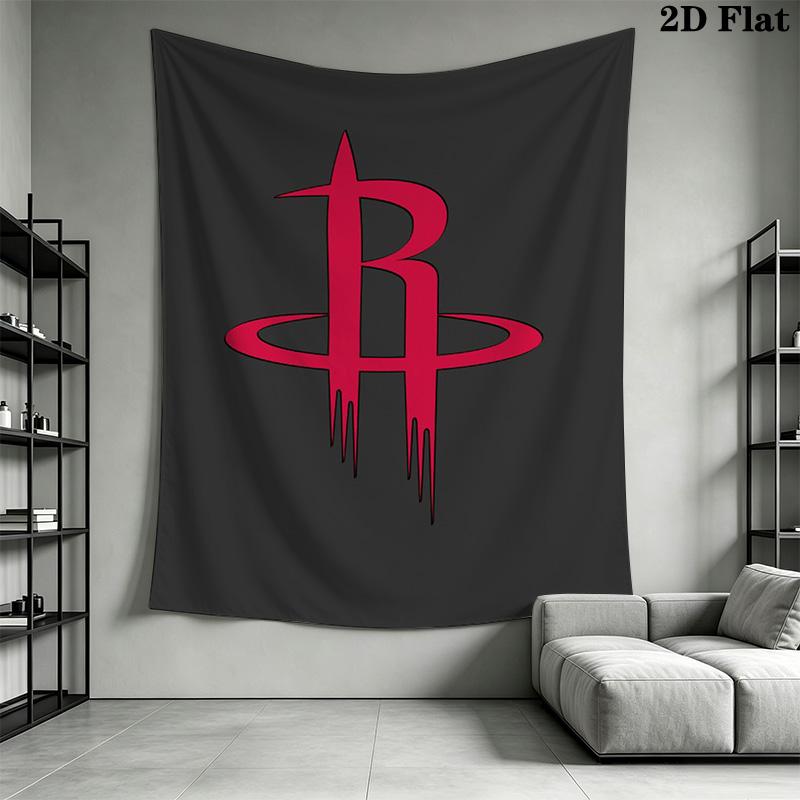 Houston Rockets Logo Art Print Bedding 1 Duvet Cover 2 Pillowcase Without Core Soft And Comfortable Bedding Set Duvet Cover And Pillowcase