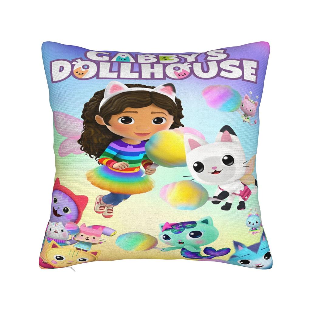 Y2K Sofa G-Gabbys dollhouses cartoonDecoration Pillowcases Merch Pillow Covers Square Multiple Sizes