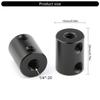 Pack of 2 Mounting Spacers Adjustable Aluminum Alloy 15mm Mini Tubes for Camera Height Adjustment with 1/4-20 Threads