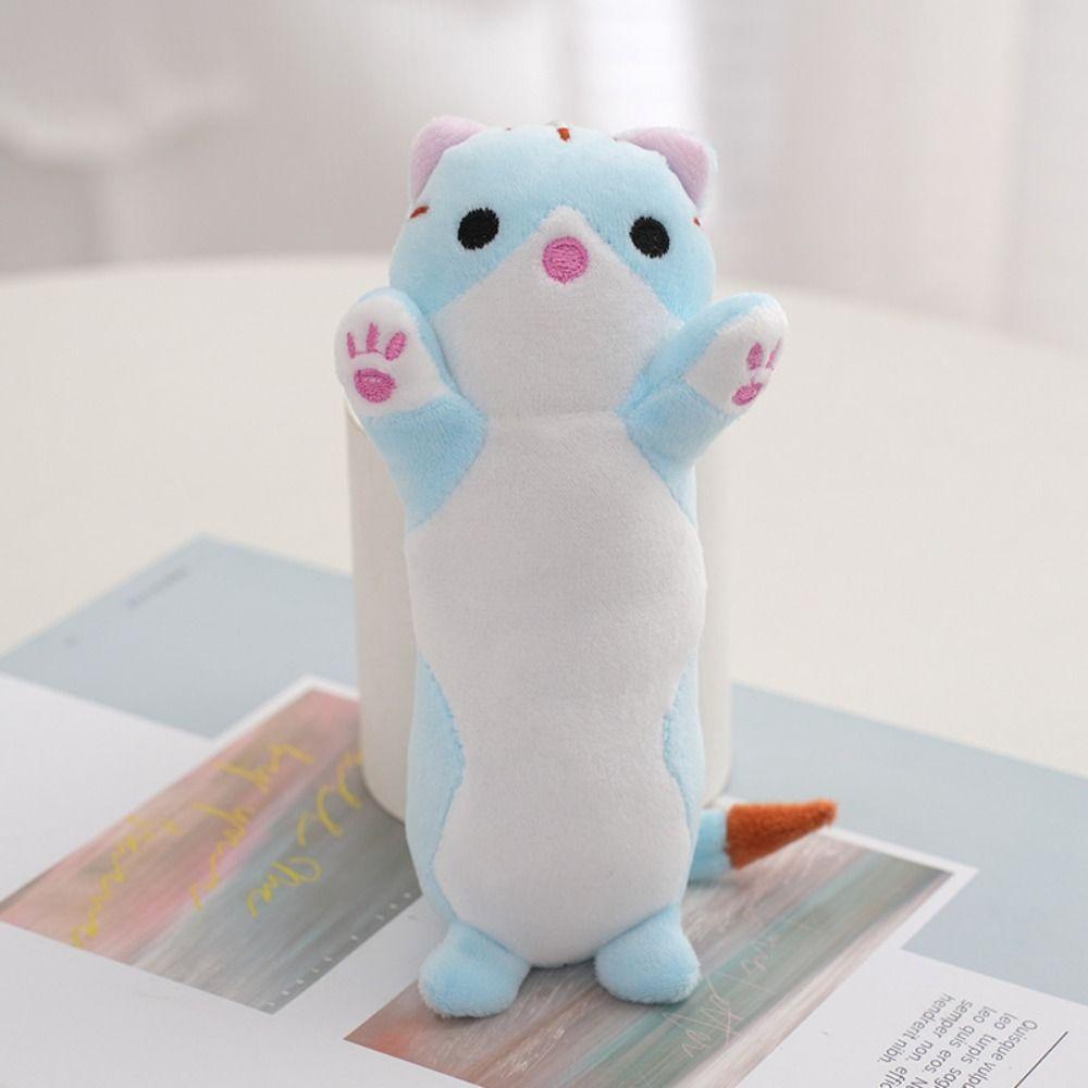 Мягкая длинная кукла-кошка, брелок, милый мультяшный кот, плюшевый кот, брелок, плюшевая кукла, плюшевая подвеска, детские игрушки