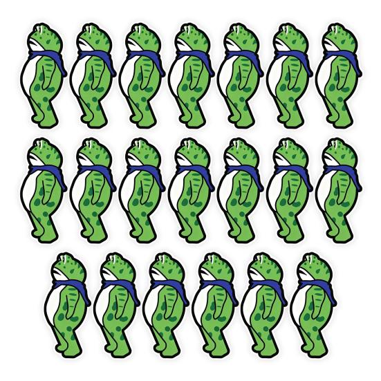 1/5/10/20/50/100Pcs Resist Frog Sticker Waterproof PVC Frog Meme Sticker Cell Phone Laptop Computer Helmet