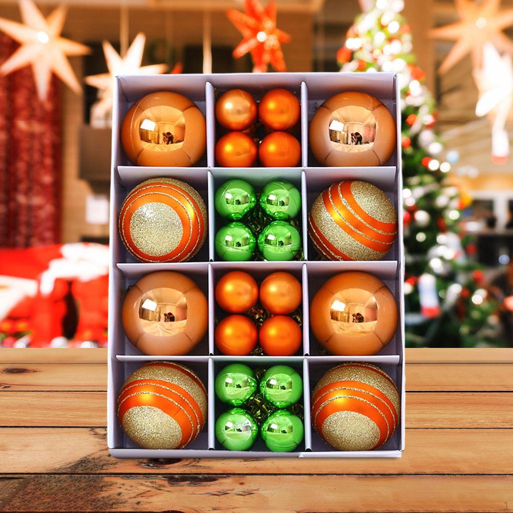 40 шт. Рождественские шары, набор украшений, подвески, капли, многоразовый рождественский декор для вечеринок