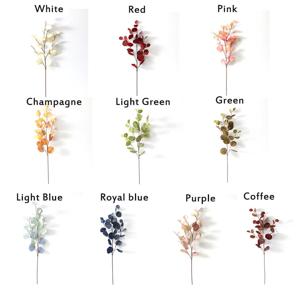 Leaves Party Decoration Home Decor Fake Tropical Plants Fake Plants Artificial Eucalyptus Leaves