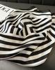 New Lady Girl 70*70cm Silk Satin Hair Scarf Women Handkerchief Stripe Printed Female Square Head Bandana Small Neck Muffler Hija