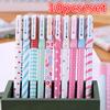 1/5/10pcs/set Novelty Cute Cartoon Gel Ink Pen Stationery School Office Supplies