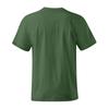 Men's Casual Fashion Shoulder Insert Round Neck Short Sleeved Solid Color T-shirt