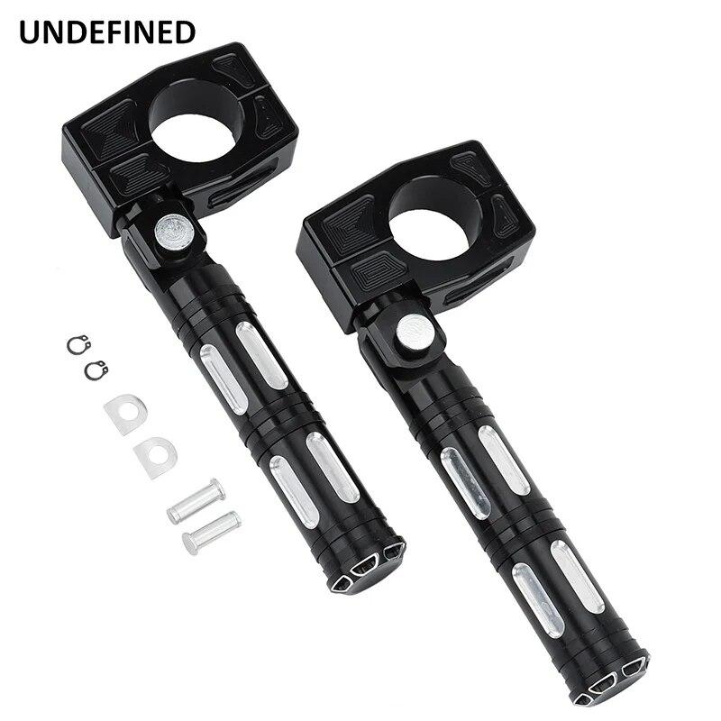 Регулируемые подножки для шоссе, 38 мм, 1,5 дюйма, Chopper Bobber, защита двигателя, подставка для ног, крепление для Honda Harley Sportster Dyna