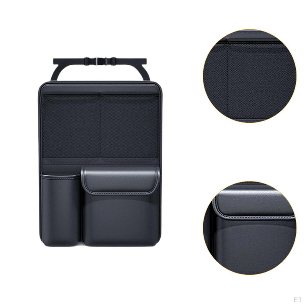 Органайзер для заднего сиденья автомобиля, карманы для хранения из искусственной кожи, сумка на спинку сиденья, универсальная для автомобилей