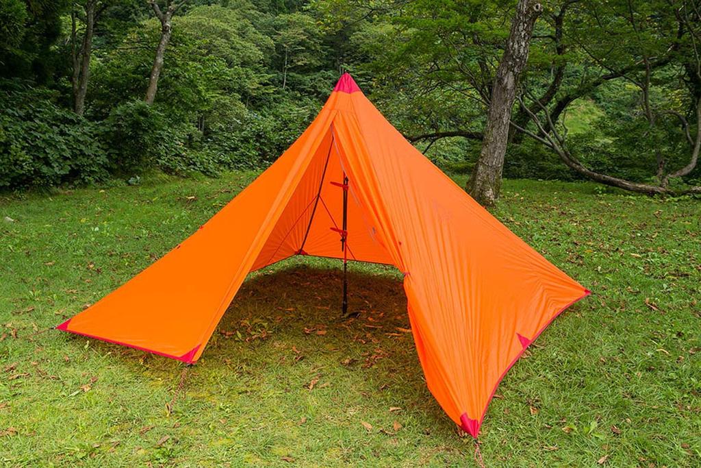 MSR Outdoor Camping Monopole Shelter Front Range Orange for 4 People Japanese 37038 [Genuine Product]