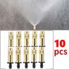 50-1pcs 4/7PVC Outdoor Misting Cooling System Garden Irrigation Watering 1/4'' Brass Atomizer Adjustable Garden Micro Sprinklers