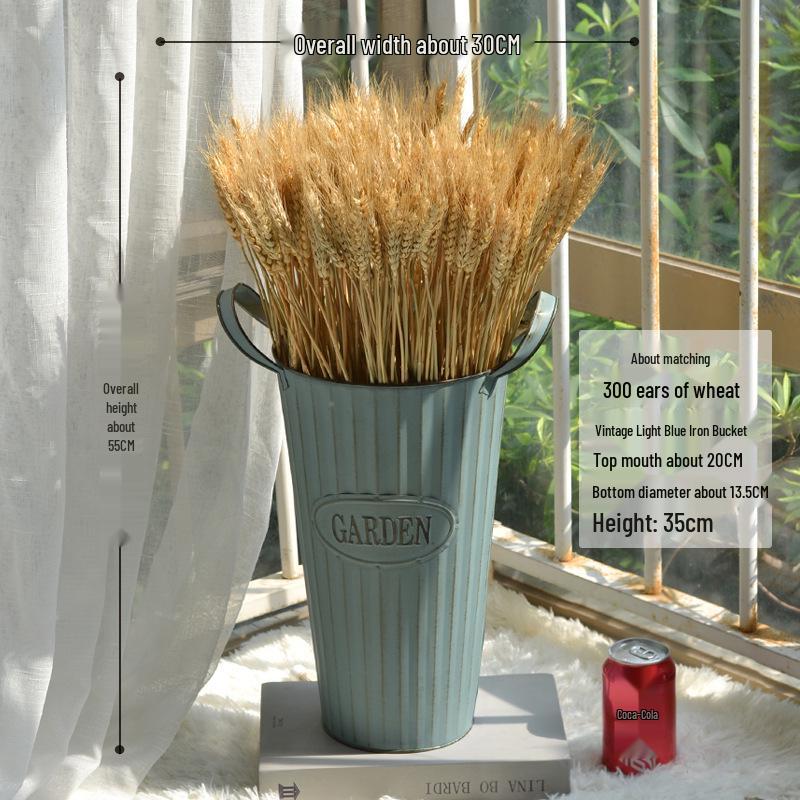 Natural Wheat Ear Dried Flower Bouquet: Barley Decor for Living Room, Bedroom, or Shop