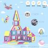 AMYCOOL 129PCS Magnetic Blocks Girls Magnetic Blocks Toys Magnetic Children Educational Toys Boys Magnetic Toys Building Blocks Toys Popular Cute 3D