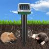 4-1x Солнечный отпугиватель животных Водонепроницаемый Ультразвуковой отпугиватель кротов Колышек Имитация сейсмических волн Отпугивающие устройства для сада Фермы