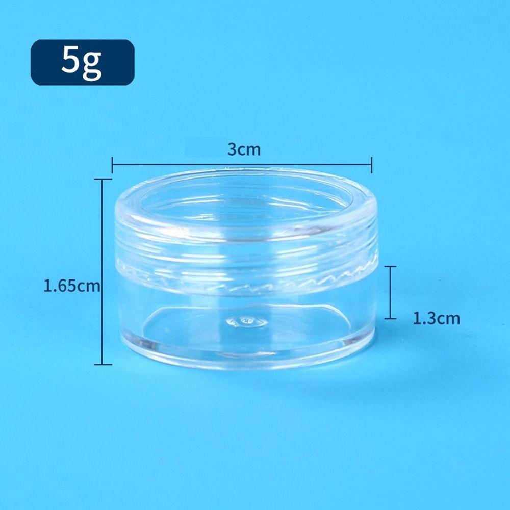Sub-bottling Jewelry Storage Box Portable Cosmetics Empty Bottle Empty Small Round Jars  Women