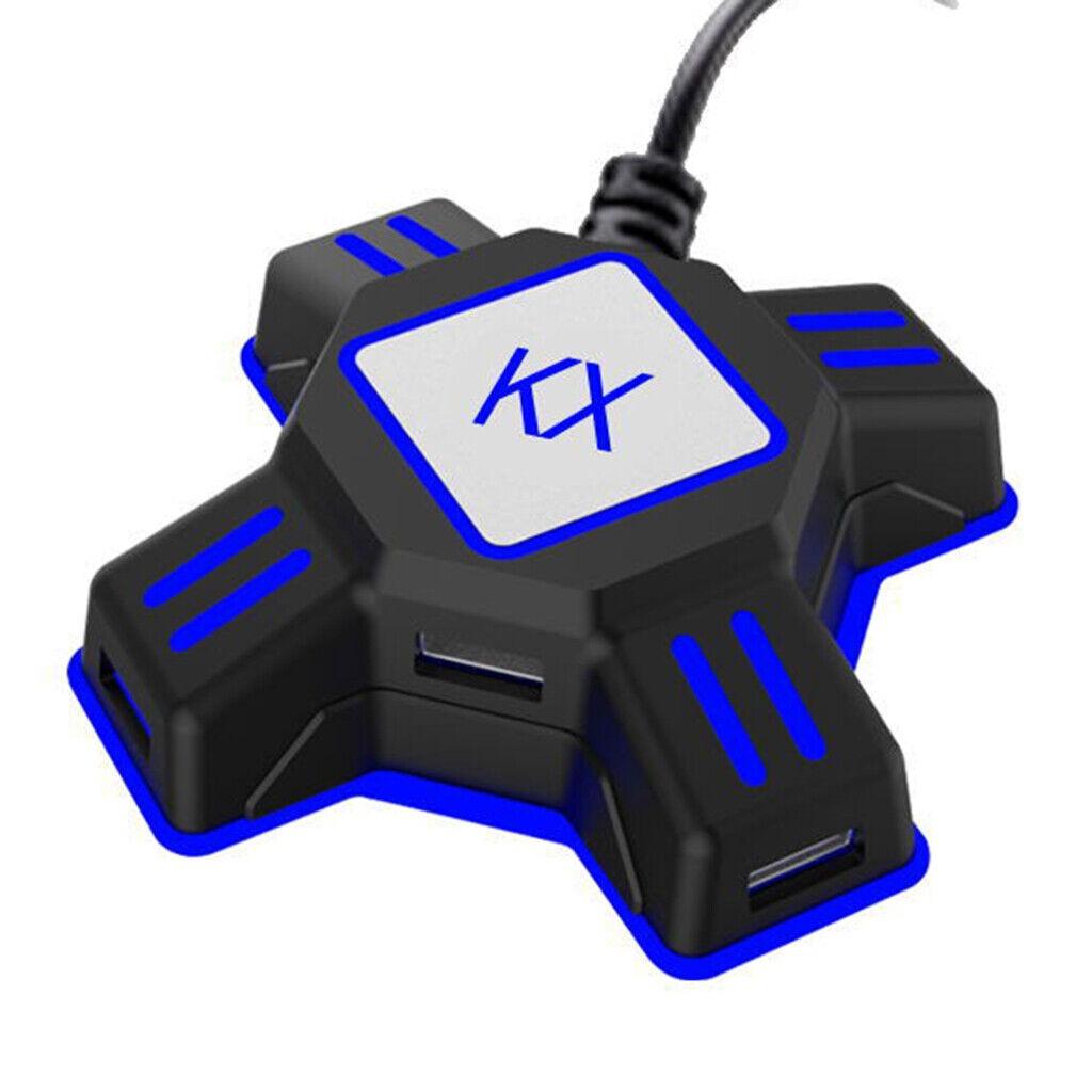 Адаптер-конвертер клавиатуры и мыши, игровой USB-геймпад для шутеров от первого лица, контроллер клавиатуры и мыши для консолей Nintendo Switch / Xbox One / PS4 / PS3