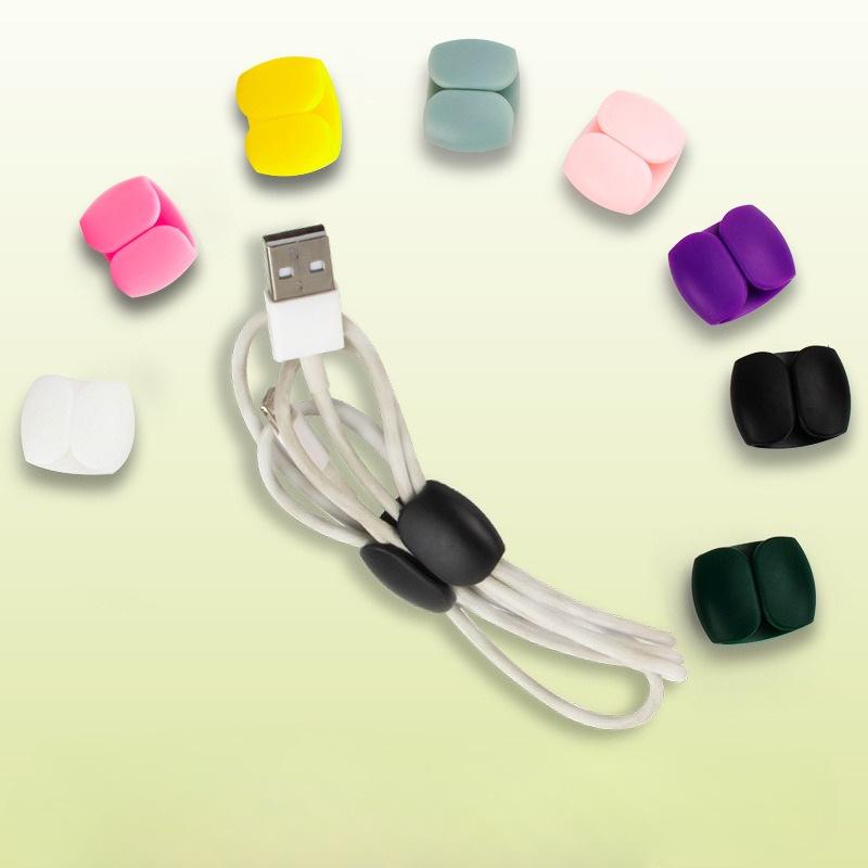 30pcsCable Holder Clip Data Cable Organizer Storage Buckle Travel Data Cable Hub Headphone Charging Cable Winding Storage Buckle