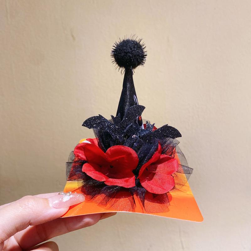 Смешные аксессуары для волос на Хэллоуин Милые детские шляпки и заколки Тыква Летучая мышь Декор Заколки для волос для детской вечеринки Маскарадный головной убор