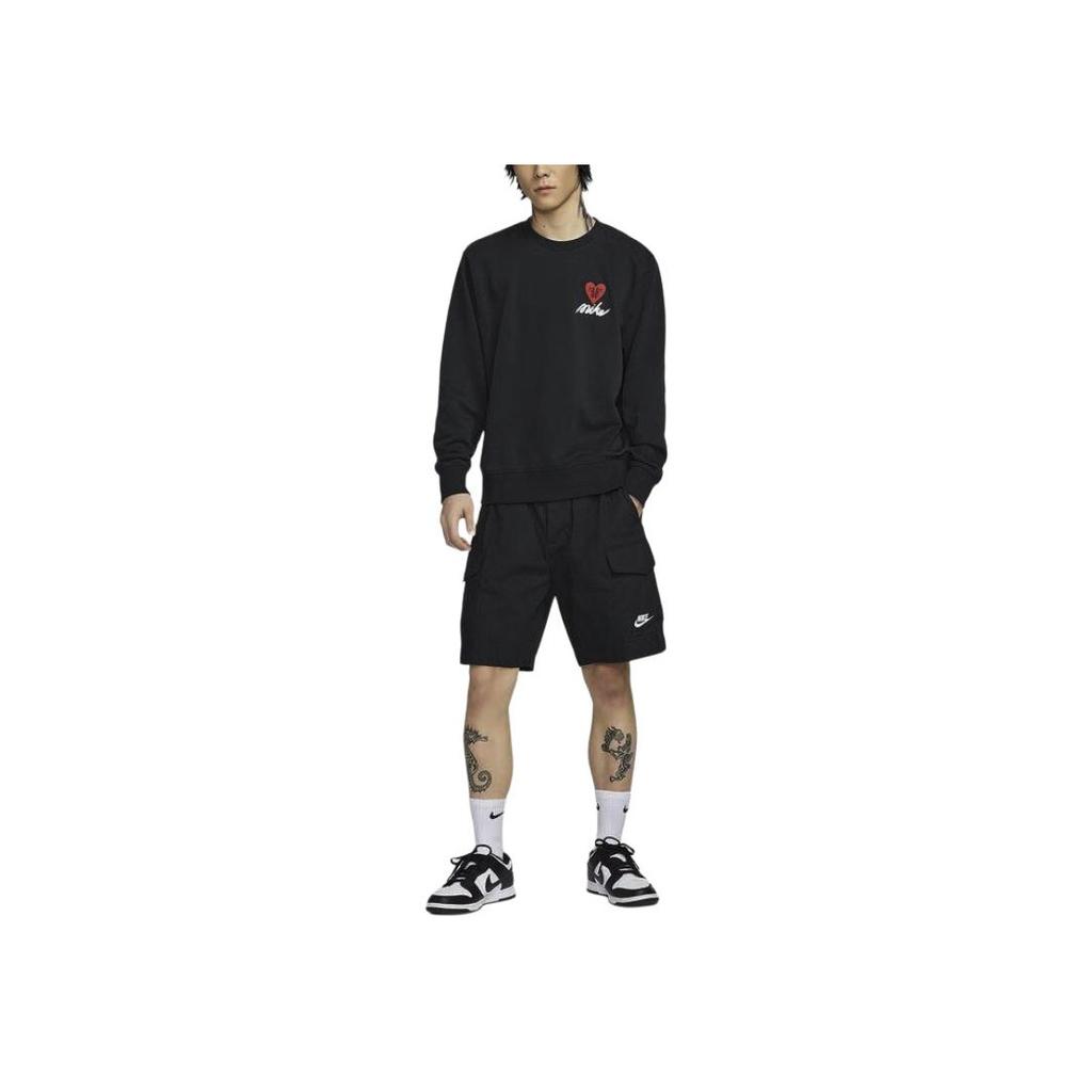 Nike Спортивная одежда FW25 Удобная Модная Универсальная Толстовка Мужские толстовки Черный IB8233010