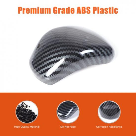 ABS Carbon Fiber Gear Shift Knob Trim Cover For Mitsubishi L200 2024-2025