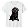 Black Doodle Dog Dogs Animals Unisexs TShirt Unisexs Tee Graphic Unisex Top