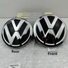 2026 Hot 2pcs 6C0 853 600 For VW Polo 2014-2018 Car Logo Emblem Hood Front And Rear Tail Mark Rear Badge Modification Accessories