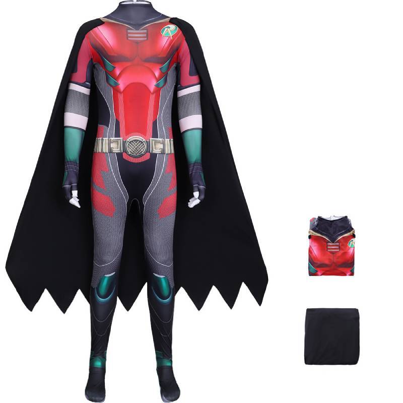 Косплей костюм Робина из DC Titans из полиэстера для аниме ролевых игр