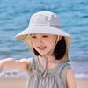 Children's hats boys and girls outdoors big eaves shawl neck protection sun hat summer breathable sun protection bucket hat