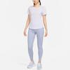 Nike Футболка Dri-Fit One Breathe Solid Backless Round Neck Short Sleeve T Shirt Women Oxygen-Purple DX0132-536