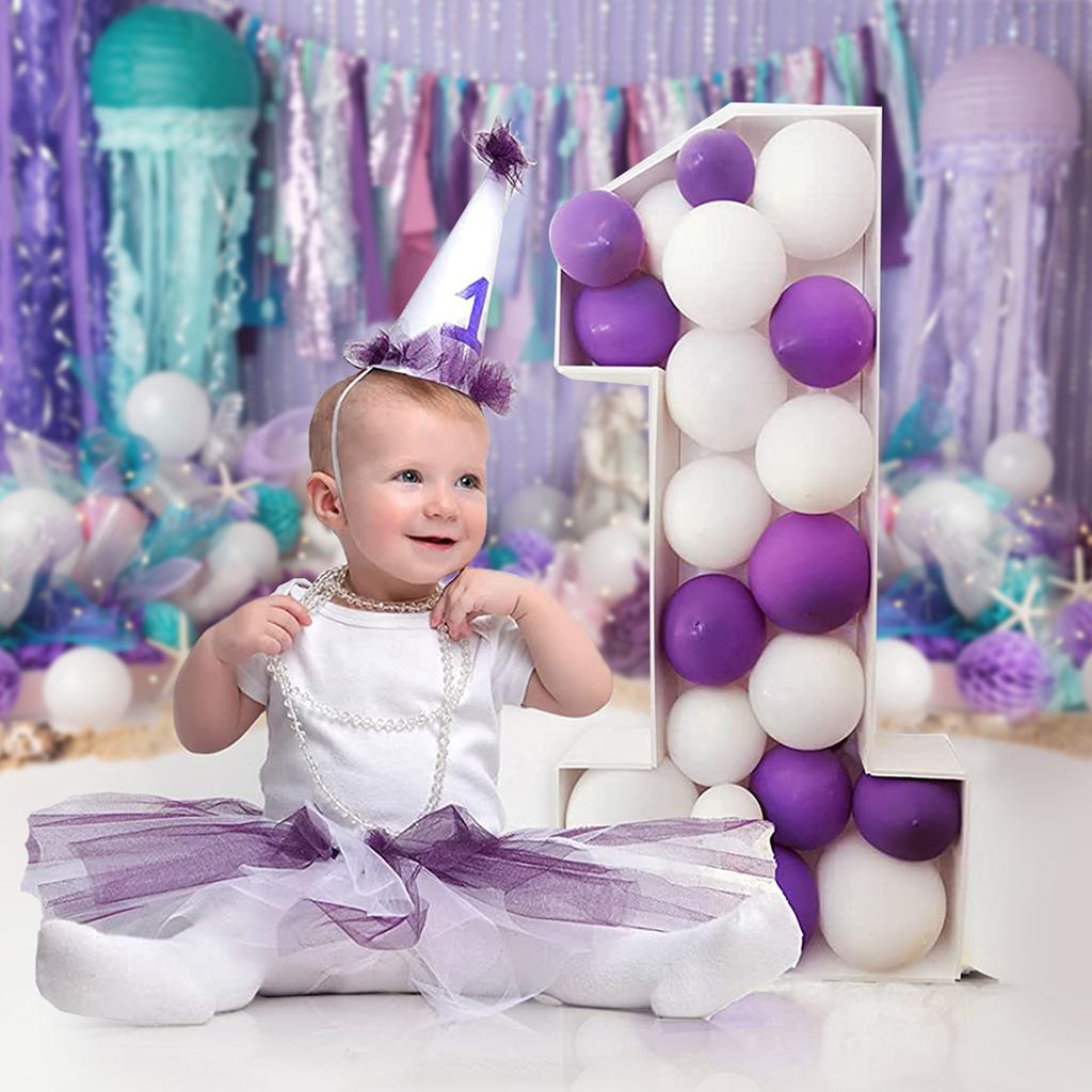 73/93 см гигантский номер мозаичная рамка для воздушного шара на день рождения, коробка для наполнения воздушных шаров, украшения для дня рождения, детская годовщина свадьбы