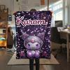 1 шт. Фланелевое одеяло с принтом Куроми, Высокое качество, Для всех сезонов, Декор для дома, Тепло и уют, Идеально для рождественских подарков