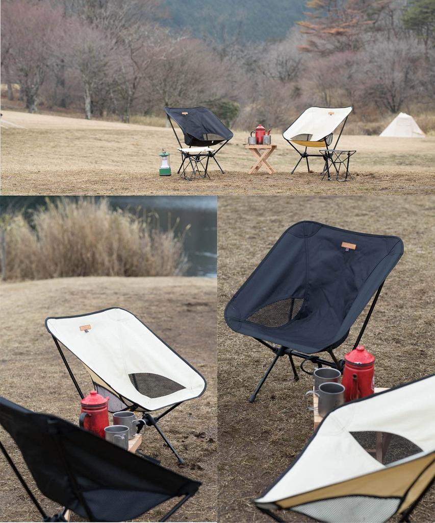 Alumi Chair Aluminum Chair Outdoor Chair High Back Type Foldable Camping Chair Compact with Headrest Storage Bag Included Ultra Lightweight S'more