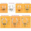 5Pcs Fixing Clips Lamp Tube Clip With Rubber Protection Pipes Clamp  for 12mm-32mm Dia Tube