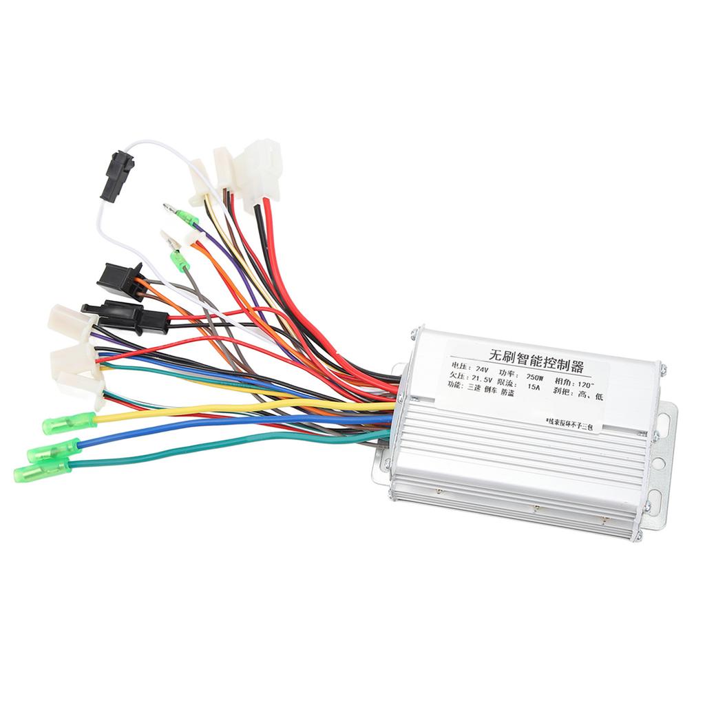 Bicycle Brushless Controller Aluminum Alloy 24V 250W Bike Brushless Speed Controller for Electric Bicycle Scooter