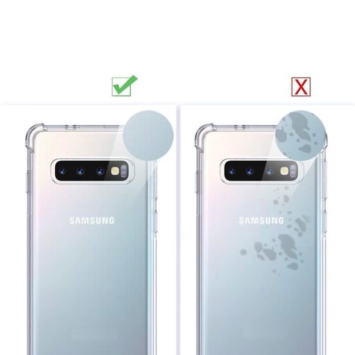 Coque pour Samsung Galaxy S10 PLUS - Gel TPU Transparent Silicone Souple Anti Choc [Phonillico®]