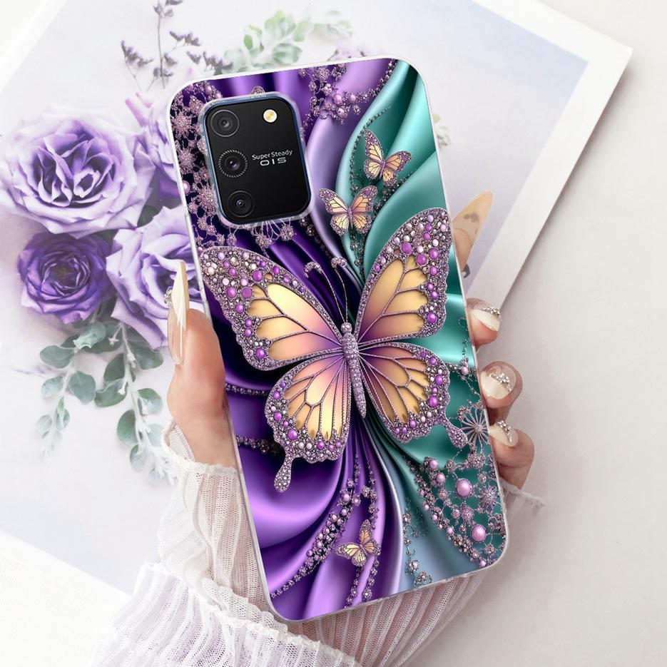 Чехол для Samsung Galaxy S10 Lite SM-G770F, Роскошный чехол с рисунком «Дерево и бабочки», Мягкий силиконовый чехол для телефона, Сумки для Samsung S10 Lite