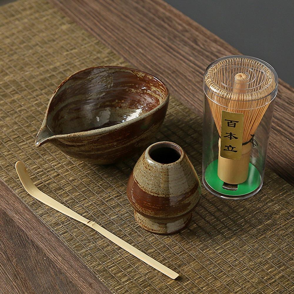 4 шт. Набор для приготовления японского чая матча пищевого класса, многоразовый японский венчик для чая матча Часен, набор для перемешивания