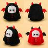 Halloween Black And Red Ghost Skull Plush Doll Pillow For Party And Kids