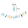 Music Themed Party Decorations Music Notes Banner 1950‘s Rock Party Supplies Retro Record Hanging Garlands Birthday Decorations 5