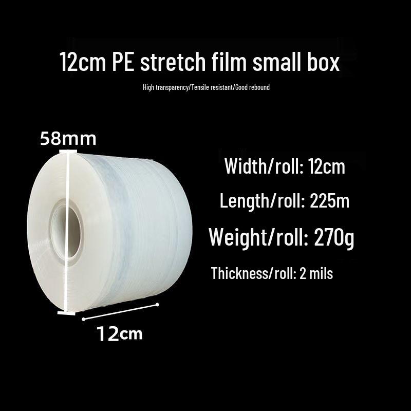 PE Stretch Film: Industrial Leakproof Self-Adhesive Roll for Hand Use, Transparent Packaging & Sealing