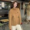 Warm Thick Wool Coat Winter Autumn Fashion Loose Tweed Jacket Casual Oversized Outerwear Popular Style