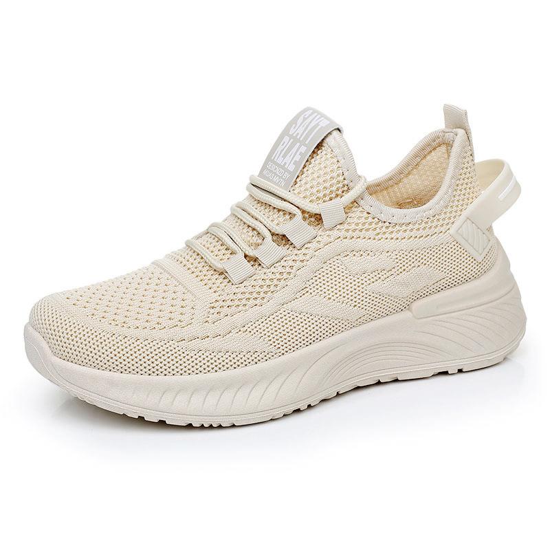 Женская летняя спортивная обувь Flying Weaving, универсальная, нескользящая, дышащая, легкая, мягкая подошва, повседневная обувь